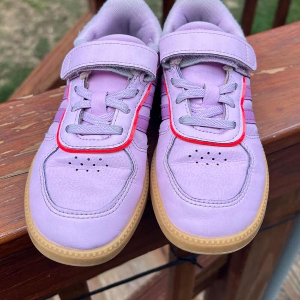 Adidas Youth 13 Purple Easy On Girls Running Play School Sneakers